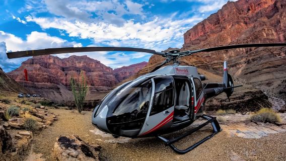 [Tema Ketinggian] Lawatan Helikopter di Grand Canyon West Rim, Wilayah Orang Asli Amerika (Pendaratan Berganda)
