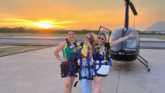 Helicopter flight no doors in Rio de Janeiro