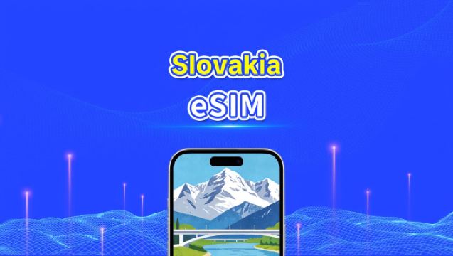 Slovakia eSIM | Nopea nettiyhteys | 5G/4G | Päiväpaketti/datapaketti | 24 tuntia | 1–30 päivää | QR-koodi