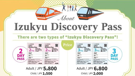 Tiket Jelajah Izukyu Discovery Pass (Pilihan 2 Hari/3 Hari)