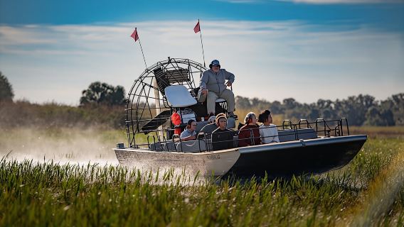 Scenic thirty minute Central Florida Everglades airboat tour with park admission