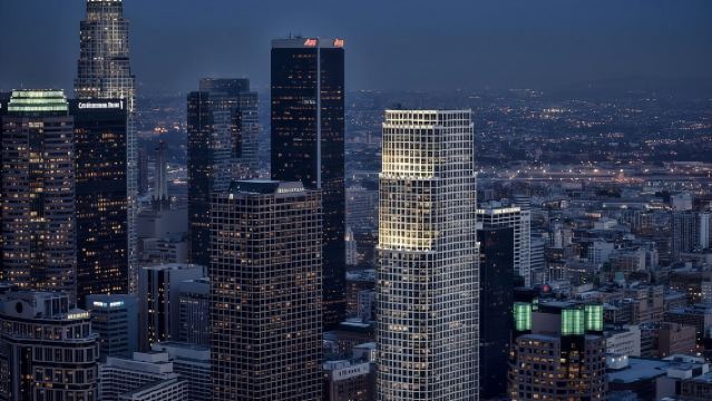 Burbank : tour privé romantique en hélicoptère d'une heure au coucher du soleil