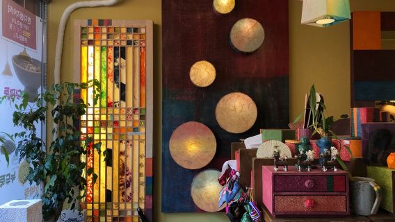 Incheon Port: Hanji Mini Mirror & Wallet Making Experience