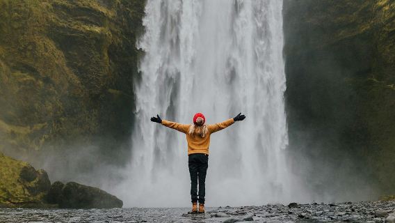 Iceland Seljalandsfoss + Skogafoss + Solheimajokull Glacier + Black Beach one-day tour