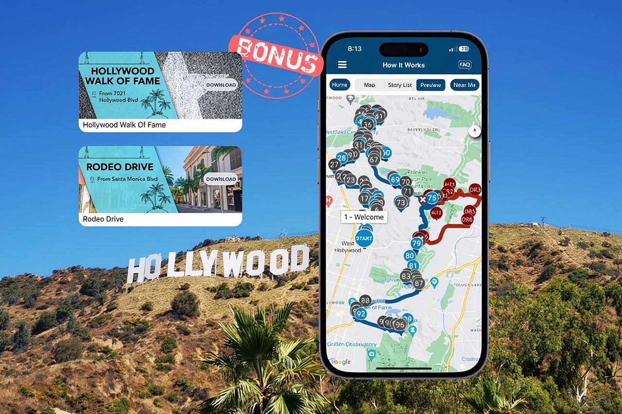 Hollywood Fame & Celebrity Homes Self-Guided Audio Bundle Tour