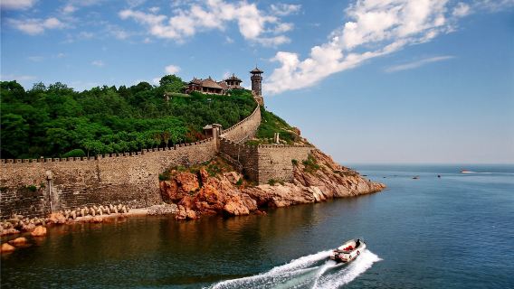 【一價全含】煙台蓬萊閣+帆船+文成+八仙雕塑+金沙灘孤獨的鯨