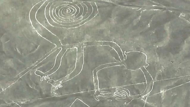 ลายเส้นนาซกาและโอเอซิสวากาชินาจากลิมา