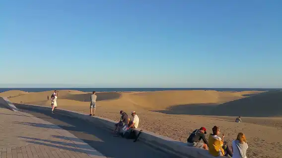 e-Scooter City Tour + Camel Ride inside Maspalomas Dunes