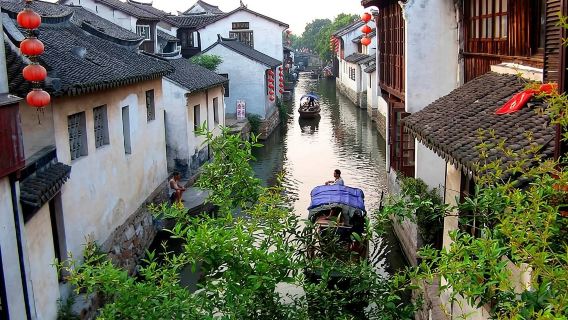 Tour privato flessibile della città di Suzhou con opzioni per la città sull'acqua di Tongli o Zhouzhuang