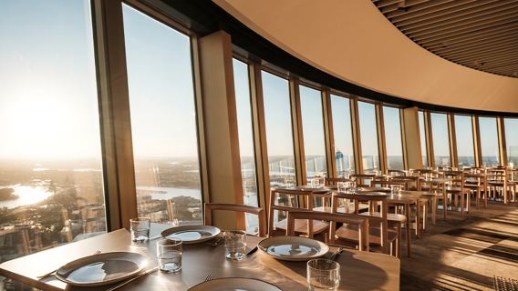 Сиднейская башня: ресторан-вращающийся буфет (обед/ужин + места у окна)
