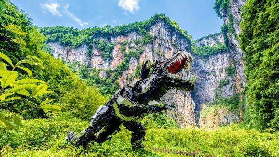 [2+1 type de véhicule première classe + traduction en anglais] Ponts naturels de Wulong + Fissure de Longshui et service de navette partagée de Chongqing au site touristique (Aller-retour)