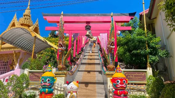 tour di un giorno a Bangkok Buffalo, Città Celeste, Tempio Maneki Neko e Mercato