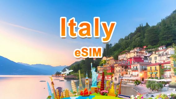 Italy 4G/5G eSIM | Daily package/Total package | 1GB/day-total 30GB | 1-30 days | 24-hour system | QR code
