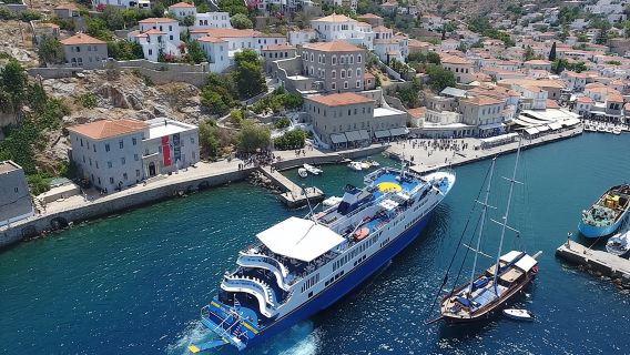 Hydra-Poros-Aegina Islands One Day Cruise With Live Music Dancing & Buffet Lunch