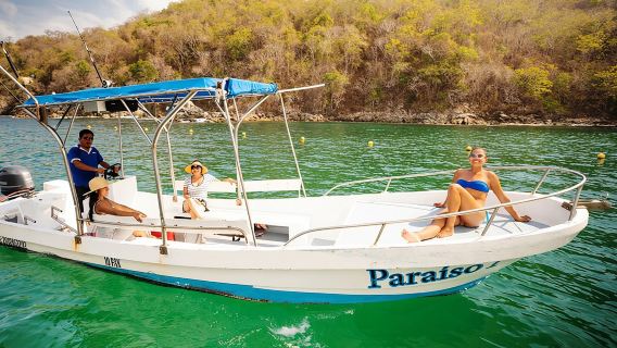 Exclusive 7 bays of Huatulco by Panga Boat or Yacht.