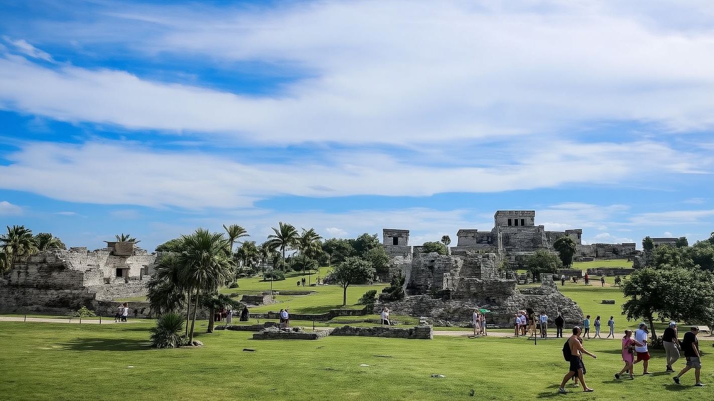 ［中文坎昆一日遊C］圖倫古城+藍色天坑