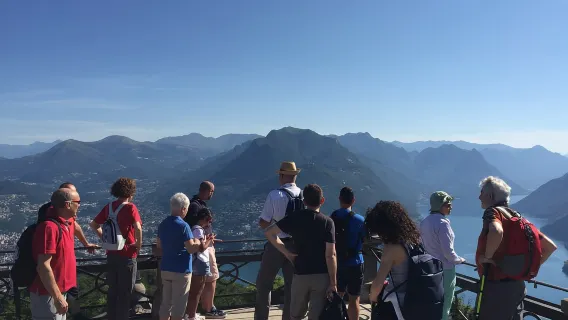 Lugano : visite de 3 heures du Monte San Salvatore avec trajet en funiculaire