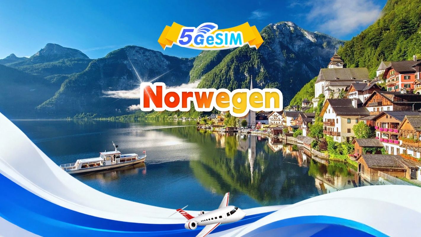 Norwegen 5G eSIM | Gesamtpaket | Gesamt 1-30GB | 3-30 Tage | 24-Stunden-System | QR-Code