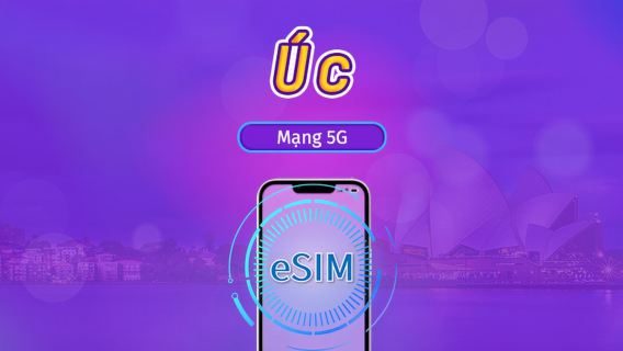 Úc | eSIM 5G/4G | Gói Ngày / Gói Dữ liệu Cố định | Tính cước theo Ngày Tự nhiên | 1-30 Ngày | Mã QR