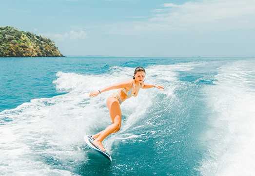 Wakeboarding and Surfing Charter in Phuket, Thailand (Professional American Wave Boat + Hands-on Surfing Instruction + High-quality Equipment +...