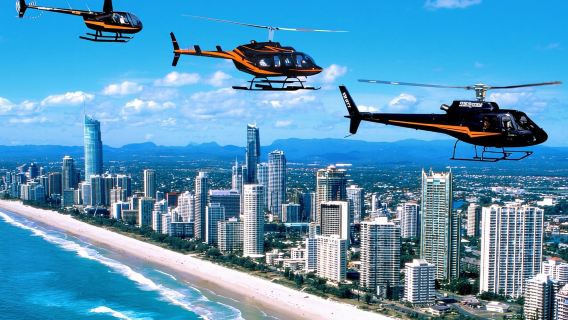 Gold Coast: Jet Boat Ride and Scenic Helicopter Tour