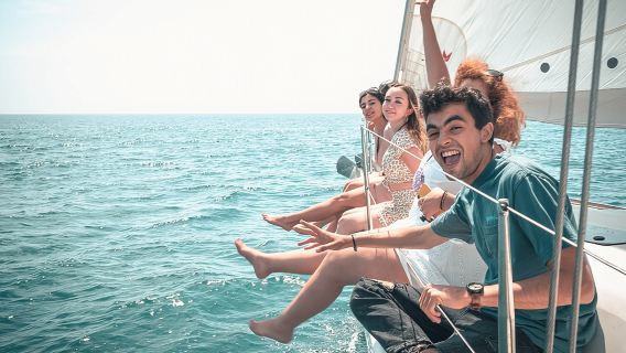 Ibiza Midday or Sunset Sailing with Light Snacks and Open Bar