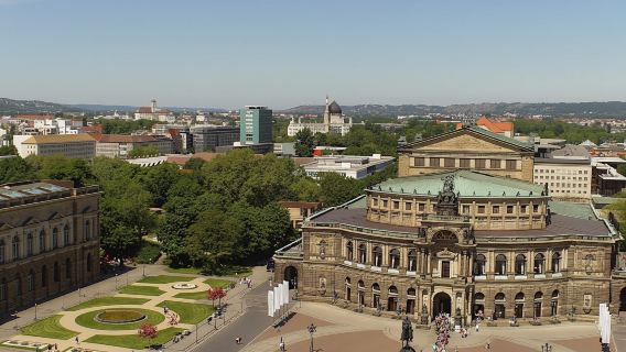 Dresden city tour with New Green Vault and Semper Opera visit