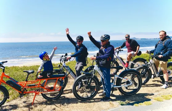 半月灣適合家庭的電動自行車導覽遊