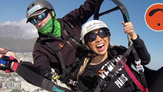 Tandem Paragliding Cape Town Experience TABLE MOUNTAIN PARAGLIDE