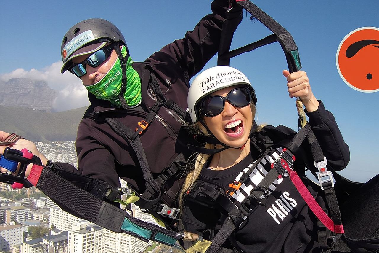 Parapente en tándem Experiencia en Ciudad del Cabo PARAPENTE EN TABLE MOUNTAIN