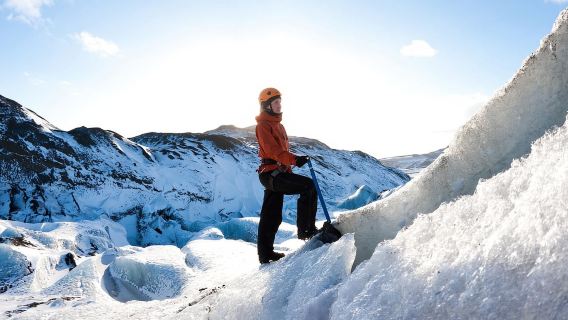 Reykjavík/Sólheimajökull : Randonnée sur glacier et initiation à l'escalade sur glace