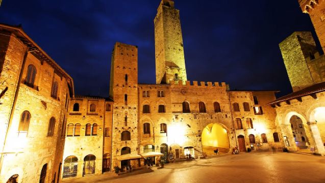 Van Siena: Zonsondergangstour door Chianti en San Gimignano