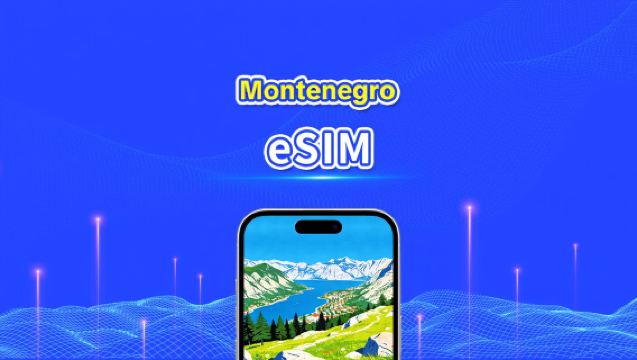 Montenegro eSIM | Nopea nettiyhteys | 5G/4G | Päiväpaketti/datapaketti | 24 tuntia | 1–30 päivää | QR-koodi