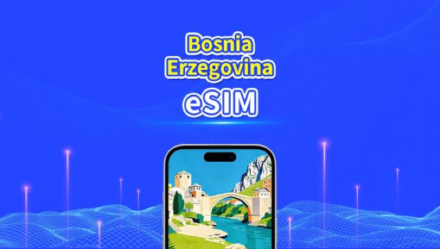 eSIM della Bosnia-Erzegovina | 4G | Pacchetto dati giornaliero/totale | 1-30 giorni | Fatturazione 24 ore | codice QR