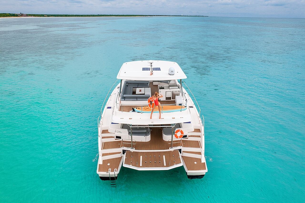 Tulum: Leopard 51′ Yacht with Gourmet Dining & Water Toys