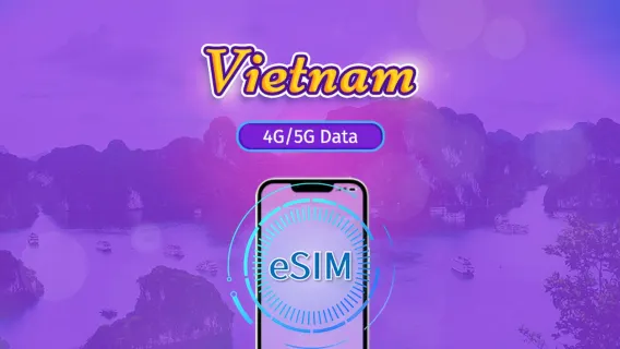 Вьетнам|4G/5G eSIM|Ежедневный пакет / Пакет трафика|Круглосуточная тарификация|1-30 дней|QR-код