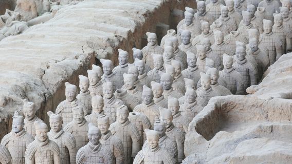 Tour di un giorno imperdibile a Xi'an con l'Esercito di Terracotta, con opzioni a scelta tra Pagoda della Grande Oca Selvatica, Mura della città di Xi'an, Quartiere Musulmano e Palazzo Huaqing