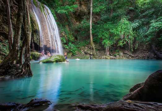 Private Erawan Waterfall, River Kwai, Death Railway Tour from Bangkok