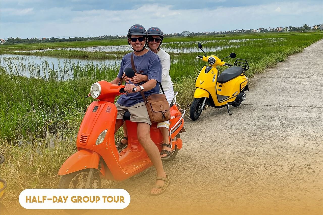 Halbtägige E-Scooter-Tour durch die ländliche Umgebung von Hoi An