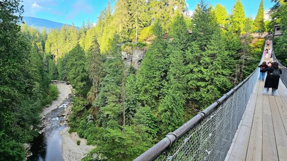 加拿大溫哥華卡皮拉諾吊橋公園+獅門大橋+史丹利公園+固蘭湖島