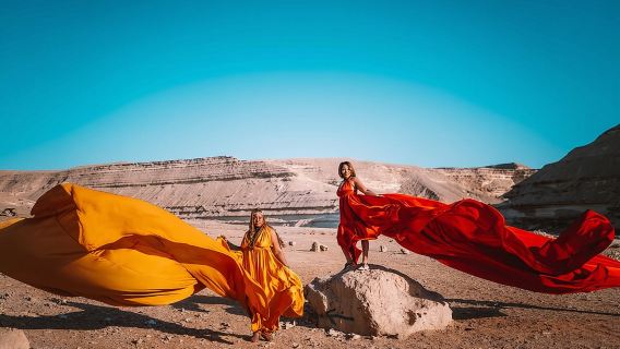 Epic Flying Dresses in Egypt - 4 Hours Private Photoshoot in Giza