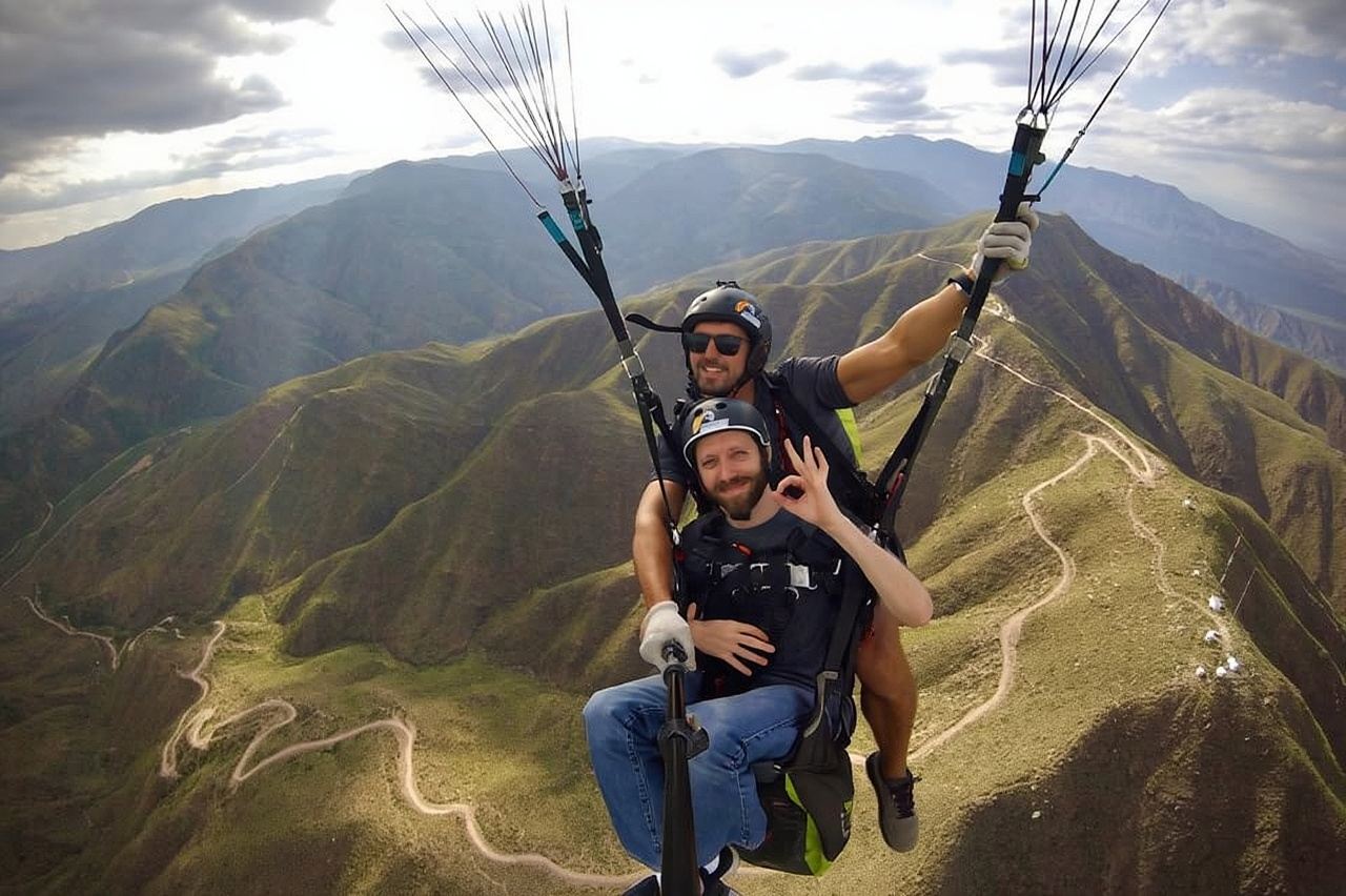 Mendoza: Vuelo en parapente biplaza con fotos y vídeos