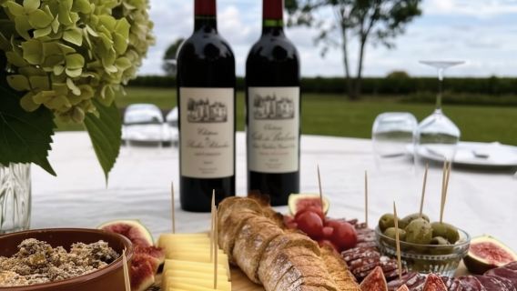 Au départ de Bordeaux : excursion d'une journée à Saint-Émilion avec déjeuner et vin