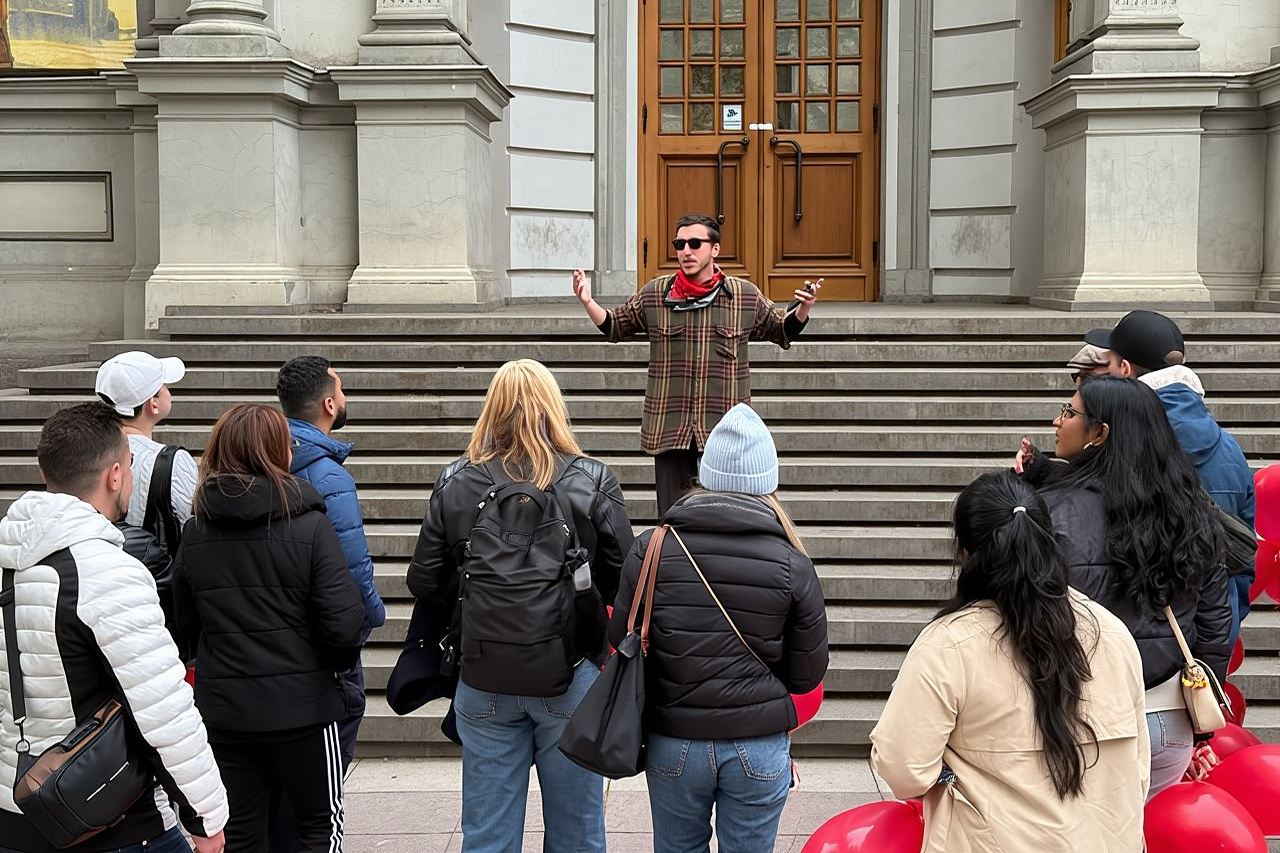 Tiflis: Tour nocturno a pie con charlas, vino y paseo en barco.