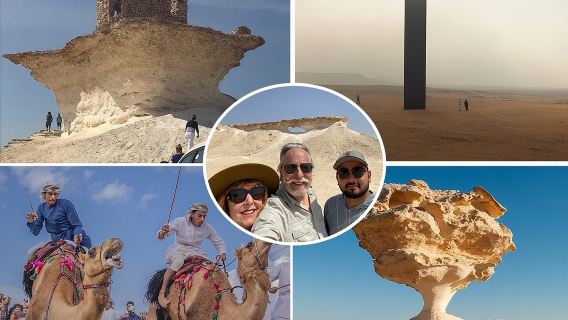 West Of Qatar, Mushroom Rocks, Camel Racing Track, Richard Serra