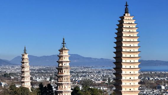 三塔+洱海大遊船+喜洲+雙廊+南詔風情島一日遊:大理古城可接