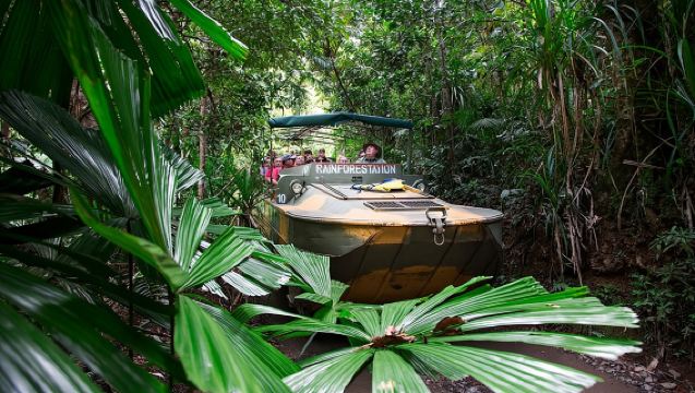 Kuranda Village, Army Duck Tour with Train and Skyrail (KDB)