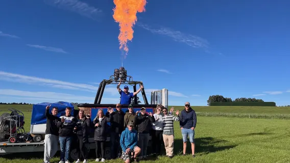 De Methven : vol en montgolfière à Canterbury avec vin