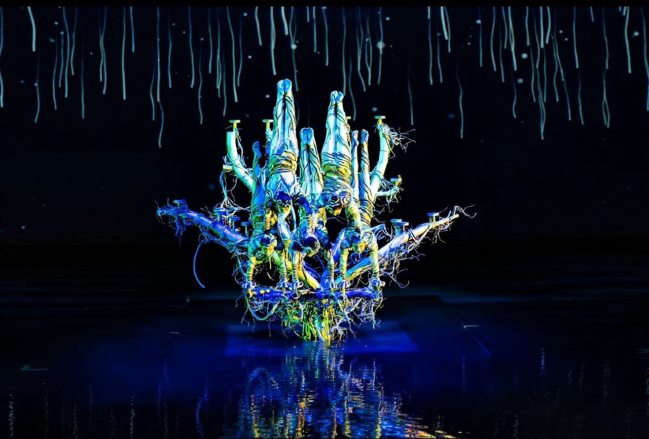 Biglietto per spettacolo al Teatro Han Show di Wuhan (la "Lanterna Rossa" sul lago Donghu + banchetto immersivo su terra, acqua e aria)