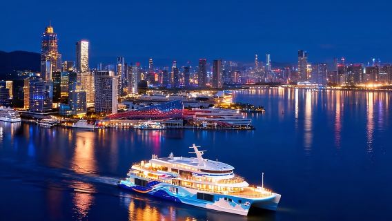 Shenzhen Hong Kong–Zhuhai–Macau Bridge Sightseeing Cruise (Dazzling Night Views + One-Stop Cross-Sea Scenery + Deck Sightseeing)